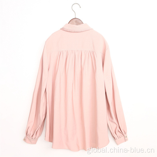 Ladies Tops Ladies high quality woven blouse Manufactory